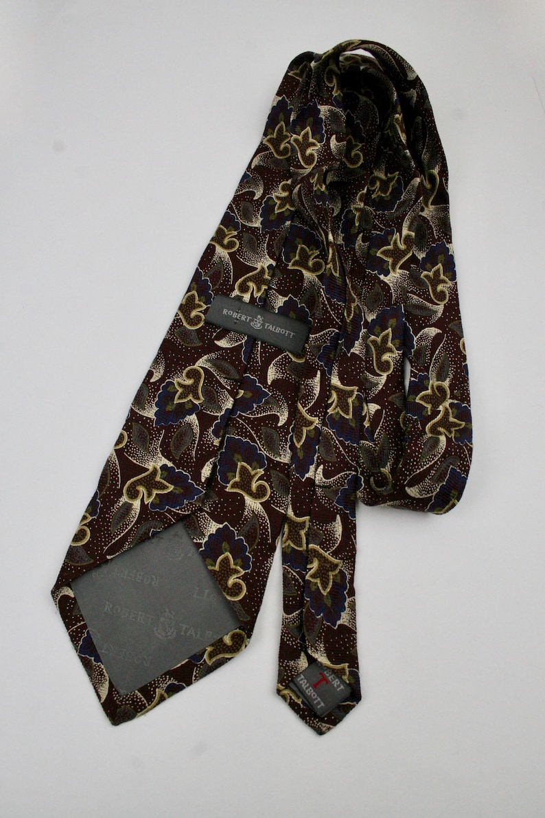 Vintage Silk Necktie Rober Talbott Tie