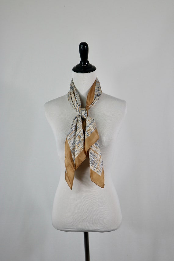 Vintage Scarf Silk Oblong Scarf - image 7