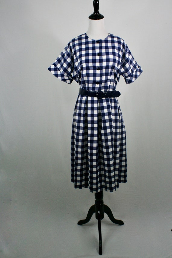 Vintage 1980s Dress Willi of California Cotton Pl… - image 2