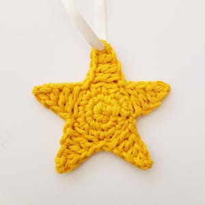 Christmas Star Crochet Pattern, Simple Star Decoration, Star Applique, US Crochet Terms, PDF Digital Pattern