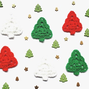 Christmas Tree Crochet Pattern, Easy Christmas Ornament Pattern, Granny Stitch Christmas Tree Garland Pattern, PDF Pattern, US Crochet Terms