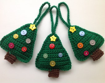 Christmas Tree Crochet Pattern, Tree Ornament, Christmas Decoration Pattern, PDF