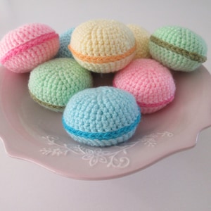 Macaron Crochet Pattern, Toy Cake Pattern, Crochet Toy Food, PDF Instant Download