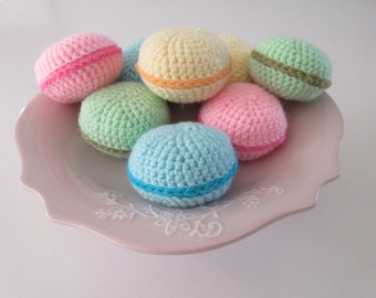 Macaron Crochet Pattern, Toy Cake Pattern, Crochet Food, PDF Instant Download