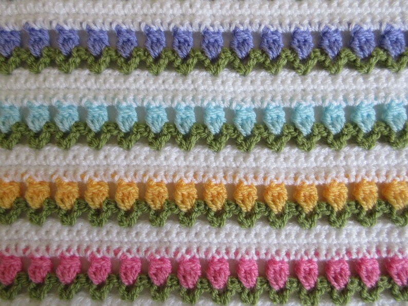 Flower Baby Blanket Crochet Pattern Tulip Blanket Pattern Etsy New