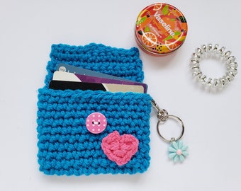 Crocheted Purse/Wallet, Handmade Pouch