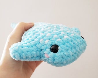 Sammy Stingray, Crochet Stingray Toy, Cute Stingray Plushie