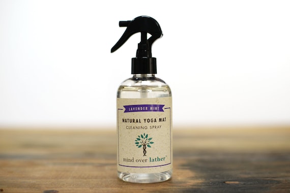 Lavender Mint Natural Yoga Mat Cleaner 8oz Etsy