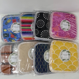 Reusable Face Cloths, Reusable Wipes, Reusable Cloth Napkin, Make Up Removing Cloths, Cloth Wipes, Zero Waste-Set of 4