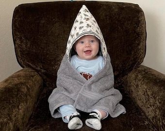 Bumble Bee Neutral Child's Hooded Bath, Beach or Pool Towel-Wren Riley Designs