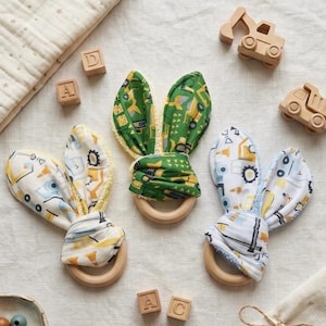 Baustellenring Beißring Geschenk für neue Mütter und Babys
