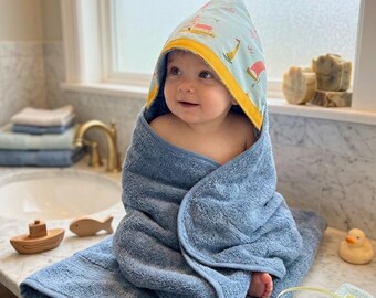 Viking Hooded Towel-Personalized Bath, Beach, or Pool Towel for Baby, Toddler, Kids Child’s