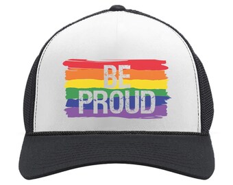 No Soy Como Tu Gay Homosexual Lesbian Rainbow Lips Pride Snapback Sandwich Cap Black Baseball Cap Hats Adjustable Peaked Trucker Cap