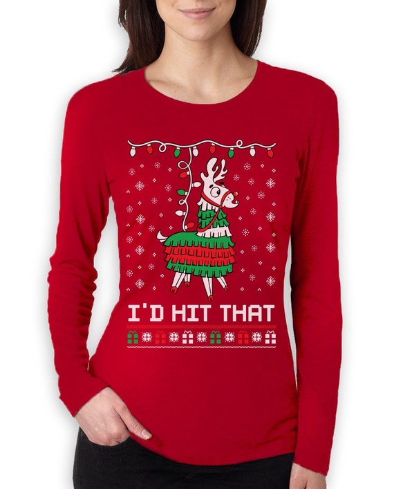 Tstars Llama Pinata Ugly Christmas Sweater Toddler Kids T-Shirt