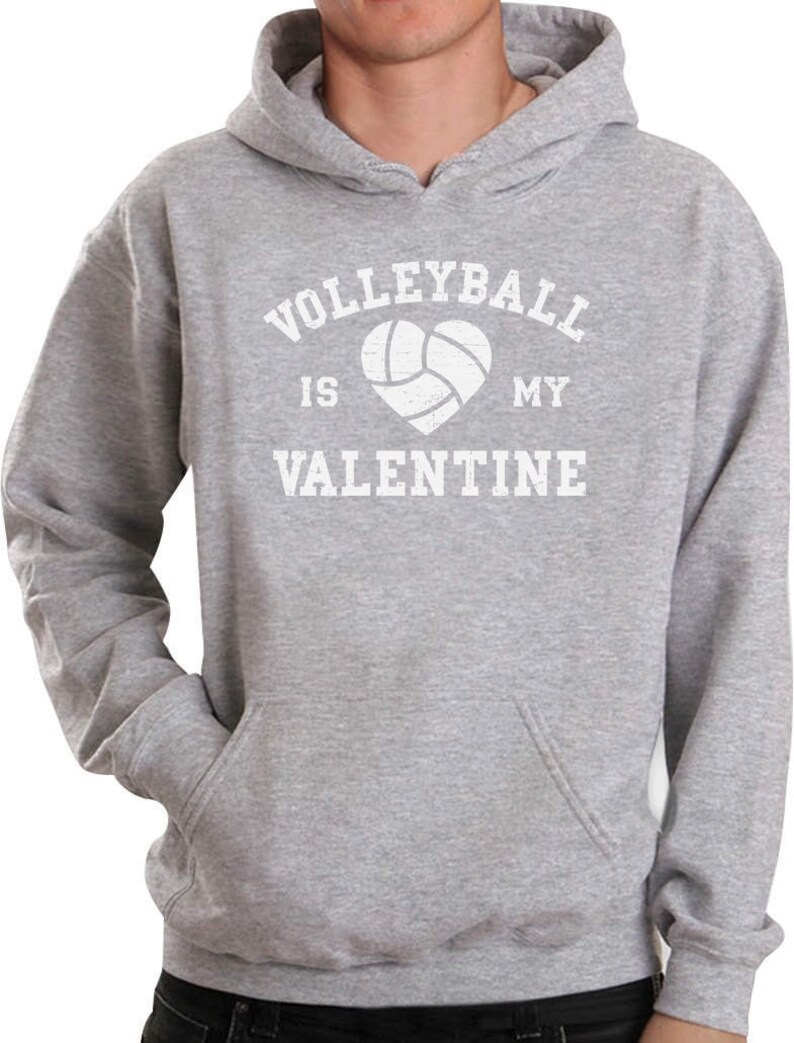 Volleyball is My Valentine Men/'s Hoodie