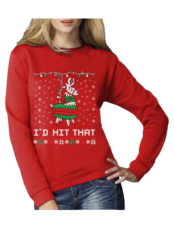 Tstars Llama Pinata Ugly Christmas Sweater Toddler Kids T-Shirt