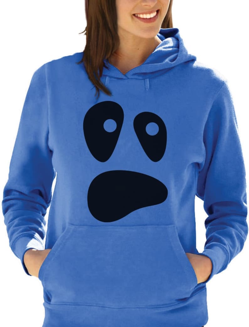Spooked Ghost Face Halloween Women/'s Hoodie