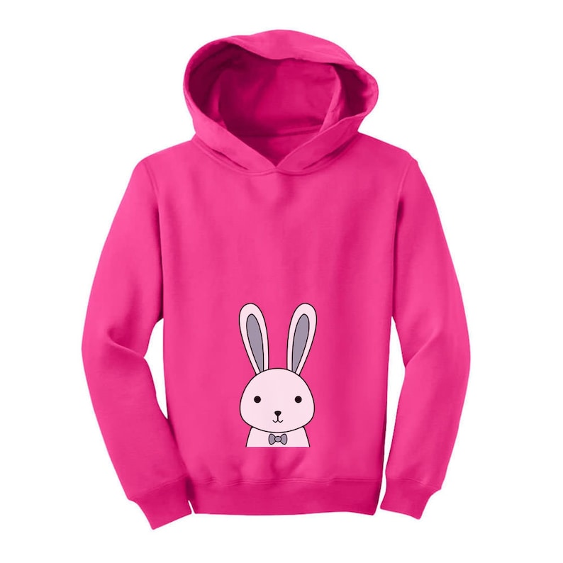 Funny Easter Bunny Boys Girls Toddler Hoodie