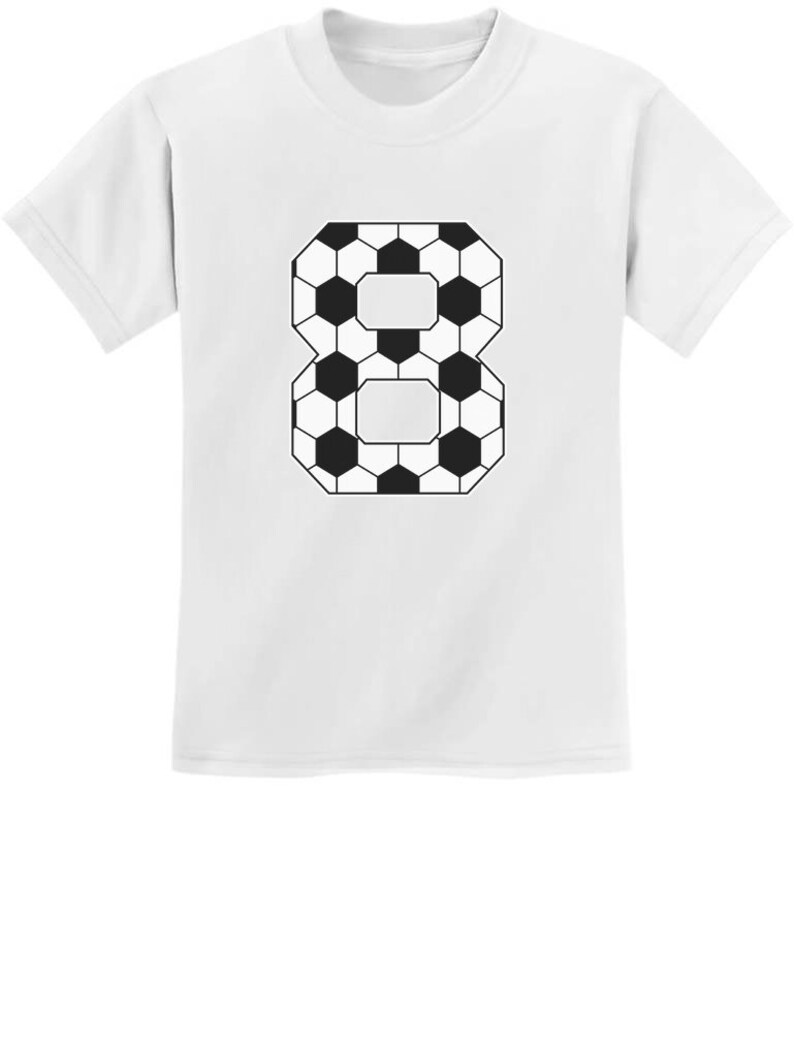Soccer Fan 8th Birthday Gift for 8 Year old Youth Kids TShirt Etsy