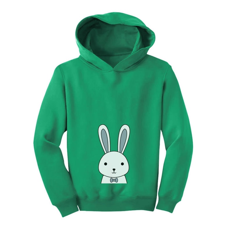 Funny Easter Bunny Boys Girls Toddler Hoodie