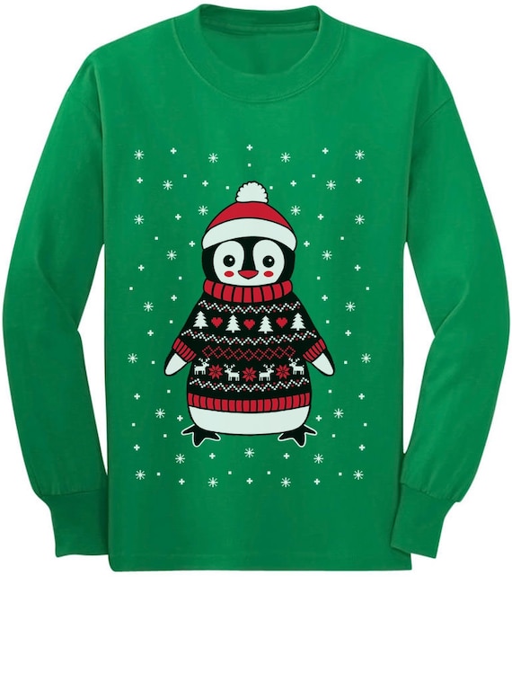 Funny Brother Ugly Christmas Sweater Toddler//Kids Long sleeve T-Shirt Gift