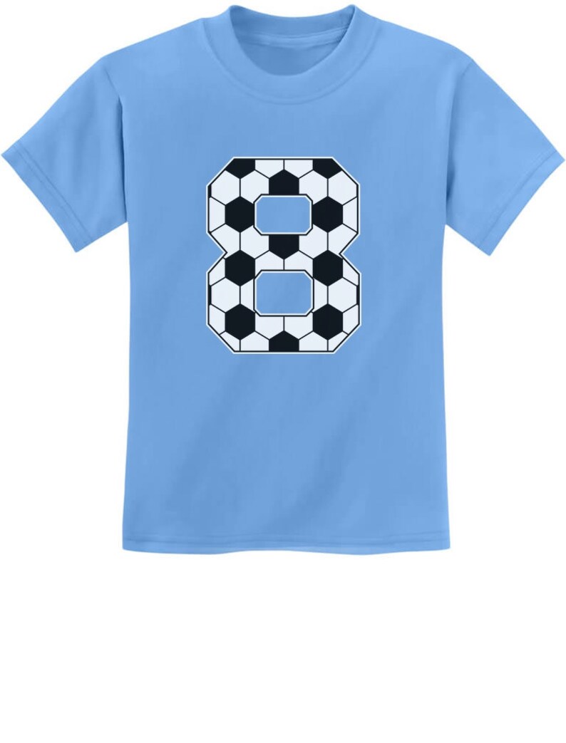 Soccer Fan 8th Birthday Gift for 8 Year old Youth Kids TShirt Etsy