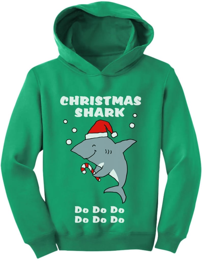 Christmas Shark doo doo doo Ugly Holiday Toddler Hoodie