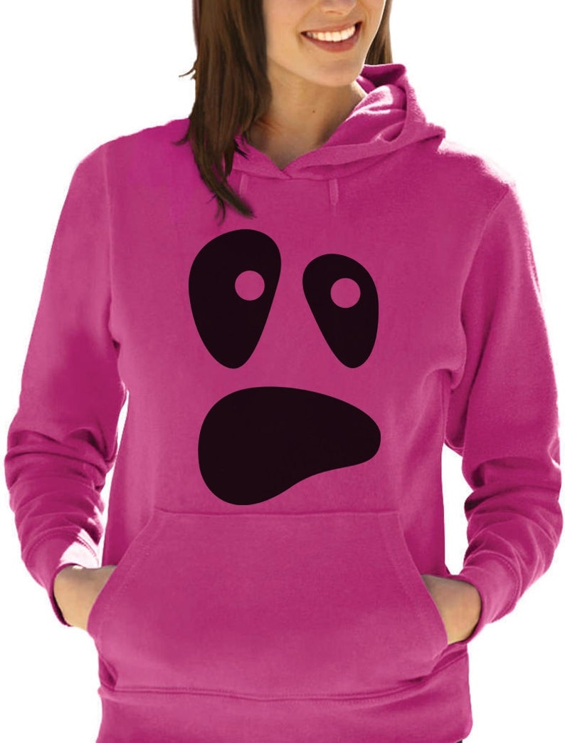 Spooked Ghost Face Halloween Women/'s Hoodie