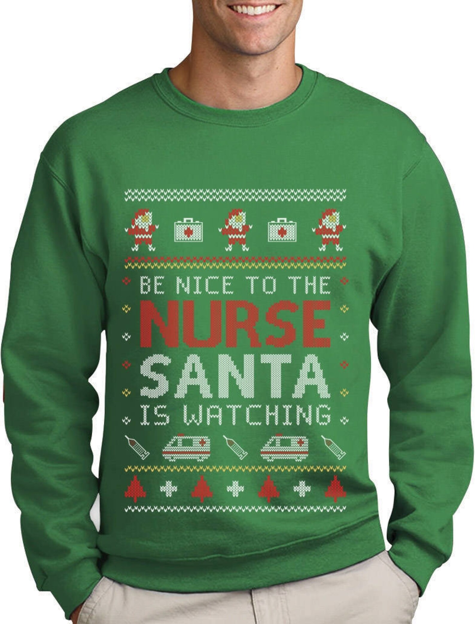 Nurse Ugly Christmas sweater Funny Xmas Gift for Nurses Etsy
