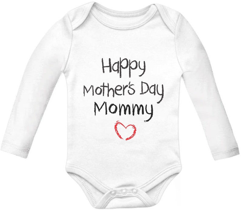 Happy Mother/'s Day Mommy Baby Long Sleeve Bodysuit