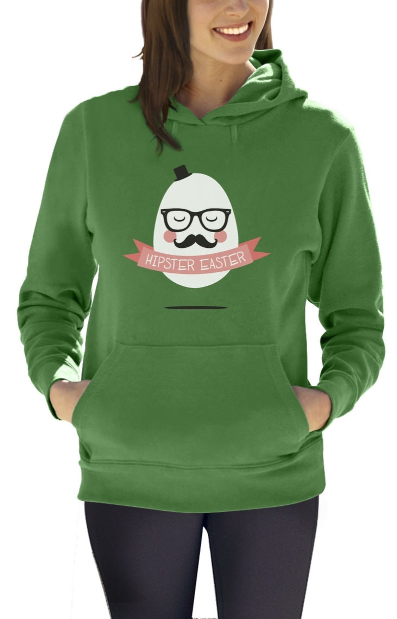 Hipster Easter Mister Egg Women/'s Hoodie