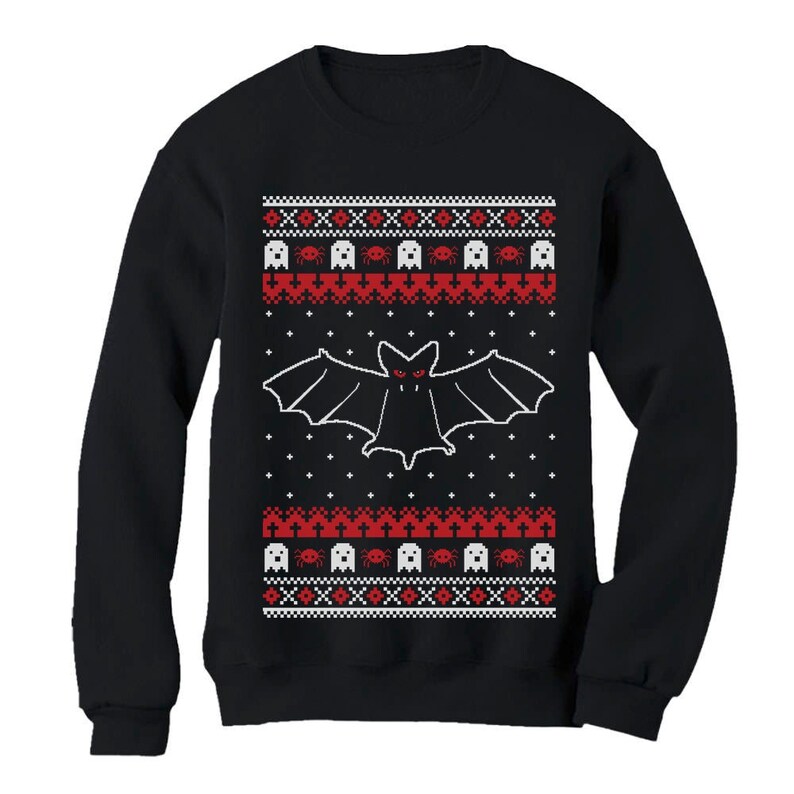 Bats Ugly Christmas Sweater Men/'s Crewneck Sweatshirt