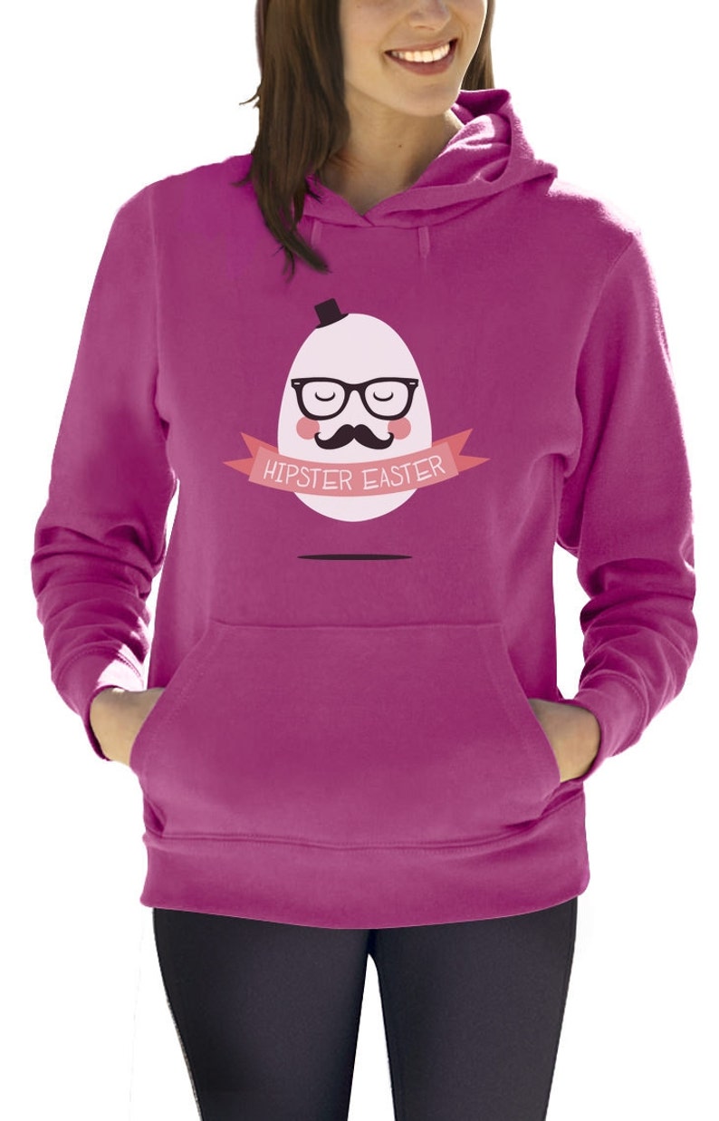 Hipster Easter Mister Egg Women/'s Hoodie