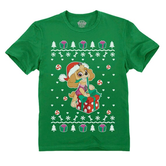 Paw Patrol Christmas Chase Rubble Pawsome Santa Toddler//Kids Sweatshirt