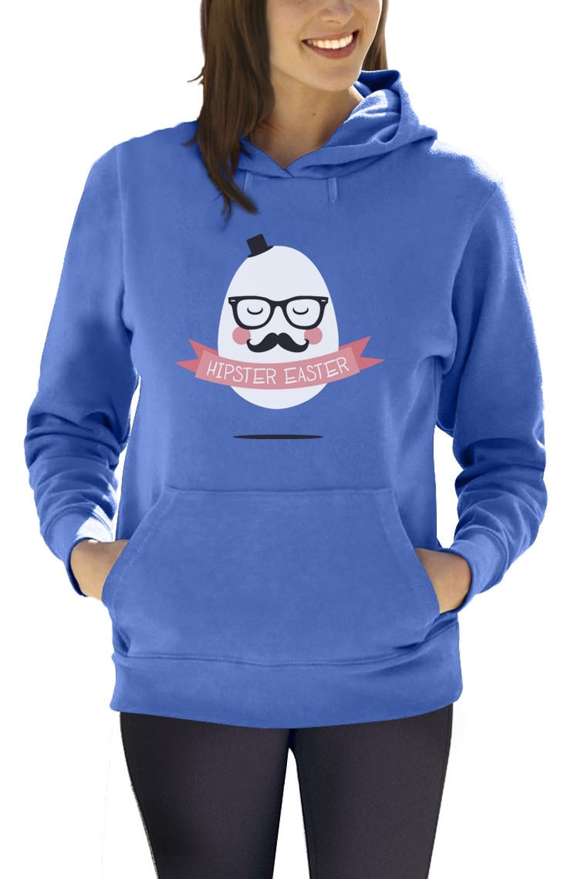 Hipster Easter Mister Egg Women/'s Hoodie