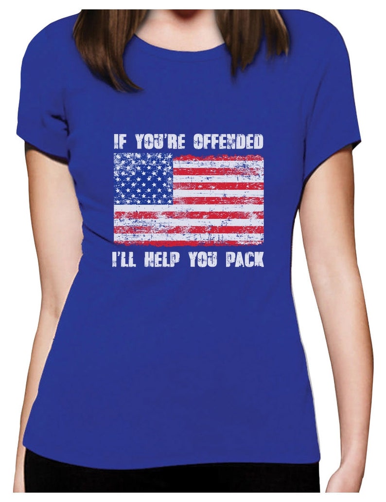 Offended I/'ll Help You Pack Funny 4th Of July T-Shirt Patriotic