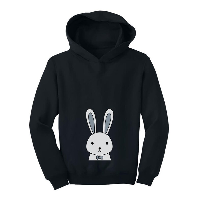 Funny Easter Bunny Boys Girls Toddler Hoodie