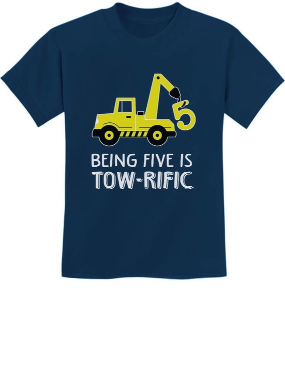 Tstars 4th Birthday Tractor Construction Party Toddler Kids T-Shirt