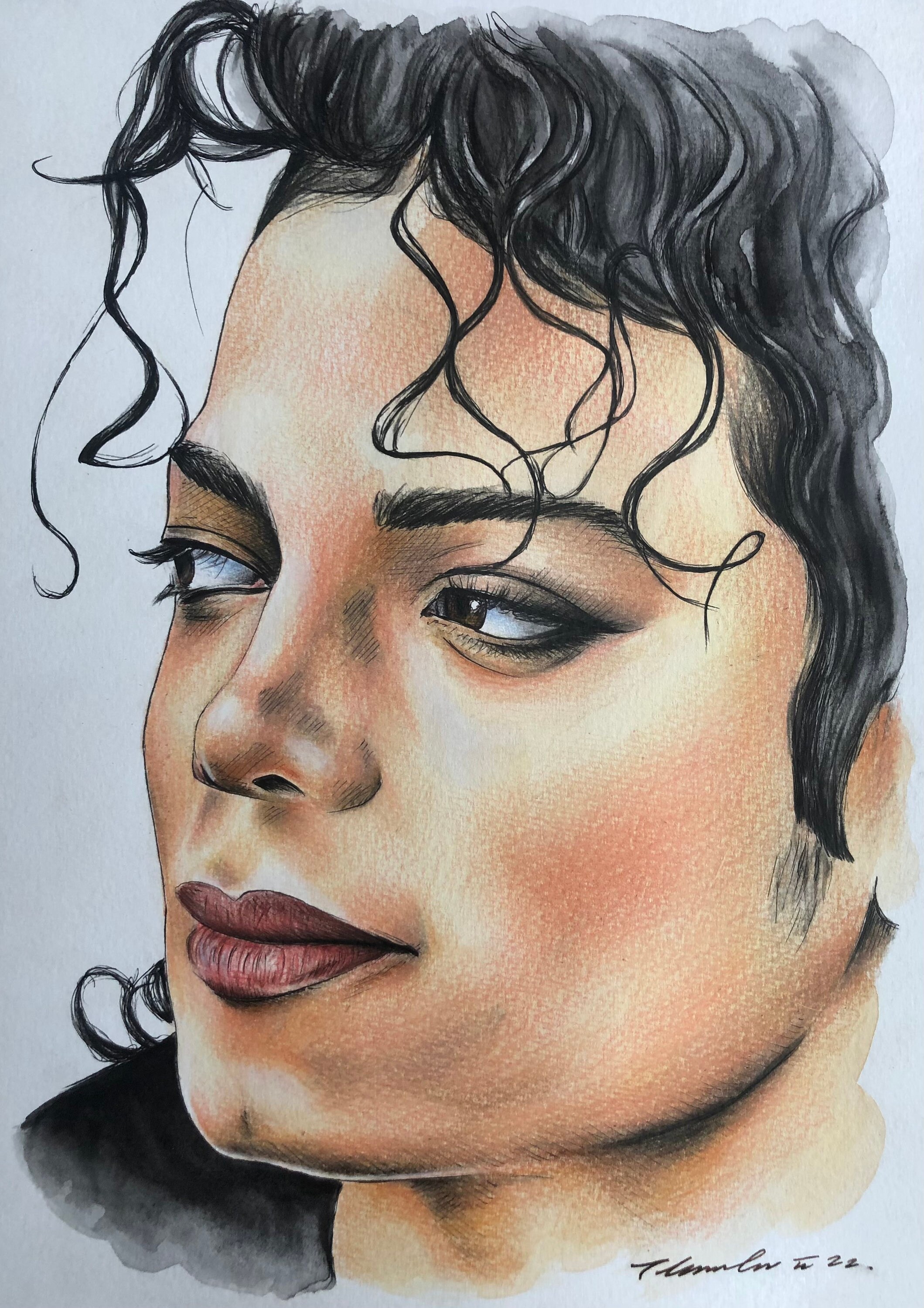 How To Draw Michael Jackson Easy Step by Step Drawing Guide by Dawn   DragoArt