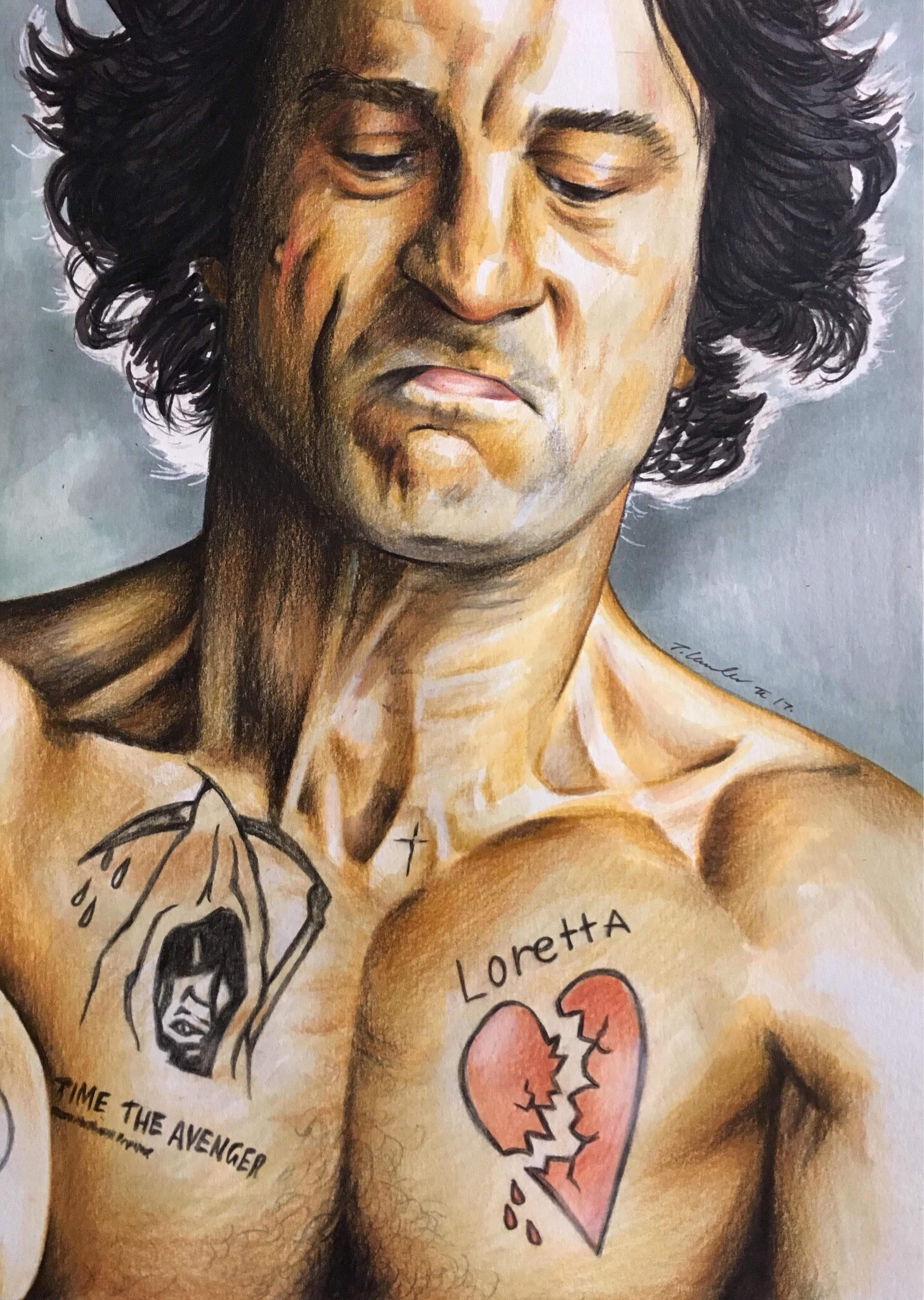 Cape Fear Original drawing. Robert DeNiro. FanART A4 max cady Etsy
