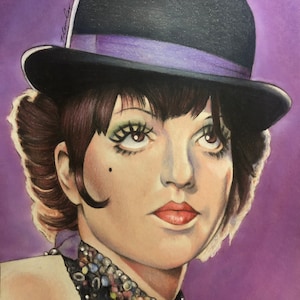 Liza Minnelli Original pencil drawing  Fan-ART A4. Cabaret