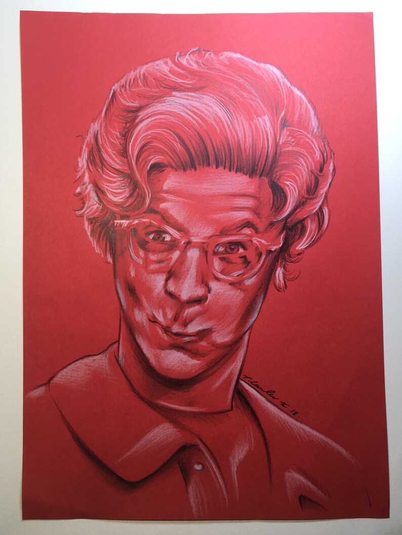 The Church Lady Original Pencil Sketch Drawing A4 .fanart. Etsy