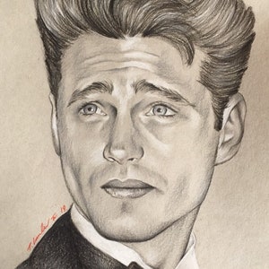 Jason Priestley original pencil drawing. A4 fan-art. Beverly Hills 90210