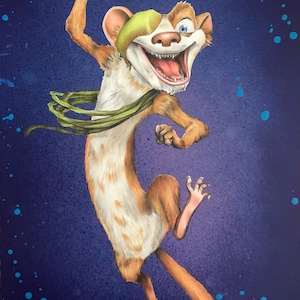 Buck Ice Age Original pencil drawing .Fan-ART A4. Buckminster