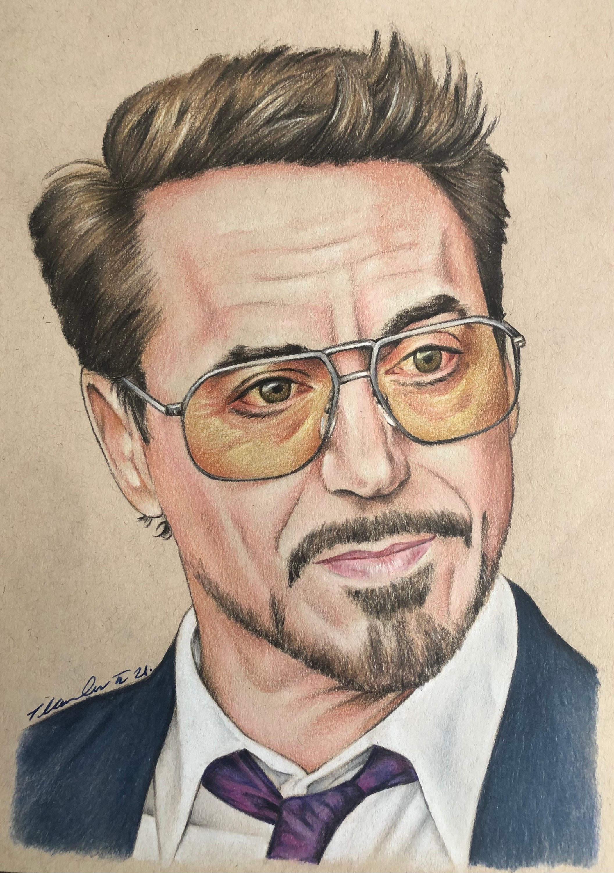 Tony Stark Drawing Best - Drawing Skill