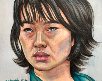 色鉛筆画　絵画　ゲームの絵　原画　A4大(約22cm×30cm) 色鉛筆画 絵画 わにのおもちゃの絵 原画 A4大(約22cm×30cm)