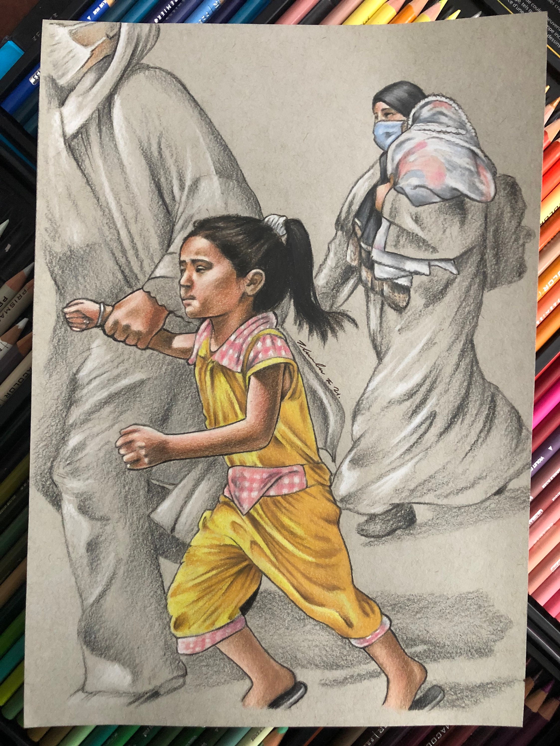 stop child labour - faizer pencil arts - Drawings & Illustration, People &  Figures, Other People & Figures, Female - ArtPal