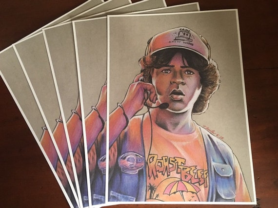 プリントダスティンストレンジャー・シングスA4ファンアート