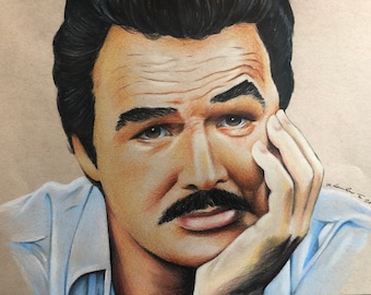 Burt Reynolds original pencil drawing .A4 fan-art. Smokey and the Bandit / Cannonball Run