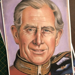DRUCKEN ...König Charles III . . signiert Fan-ART A4.